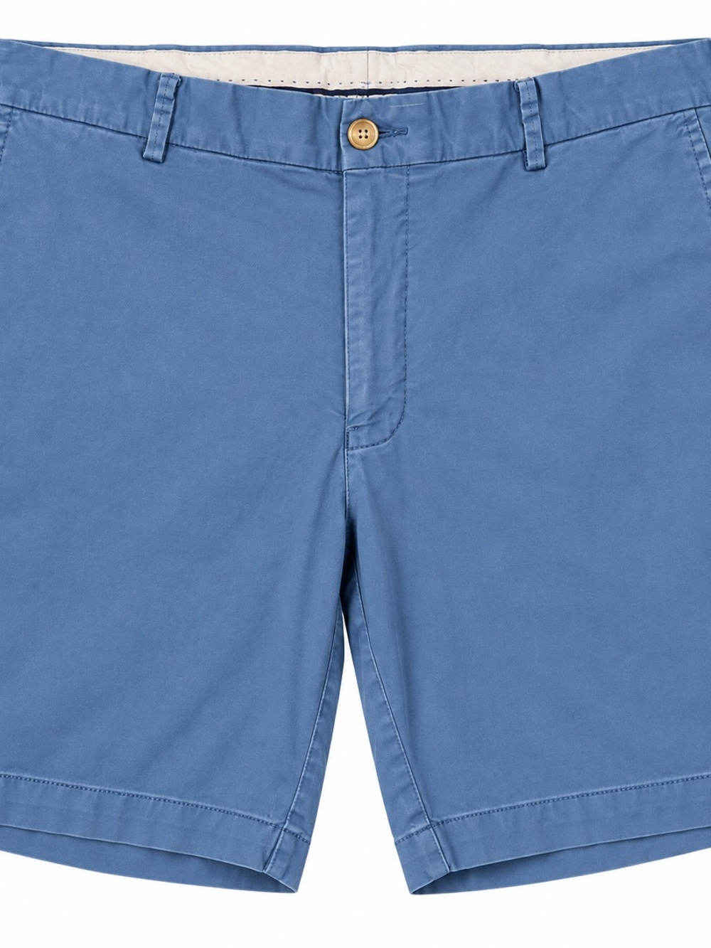 Peter Millar Slate Blue Flat-Front Chino Shorts